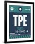 TPE Taipei Luggage Tag 1-NaxArt-Framed Art Print