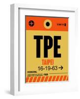 TPE Taipei Luggage Tag 2-NaxArt-Framed Art Print