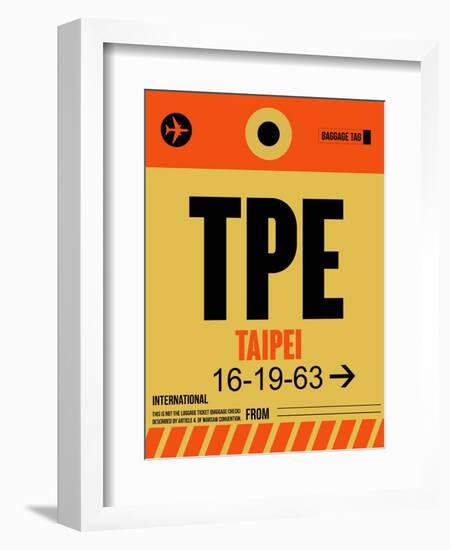 TPE Taipei Luggage Tag 2-NaxArt-Framed Art Print