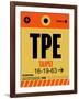 TPE Taipei Luggage Tag 2-NaxArt-Framed Art Print