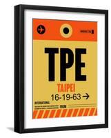 TPE Taipei Luggage Tag 2-NaxArt-Framed Art Print