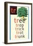 TR for Tree-null-Framed Art Print