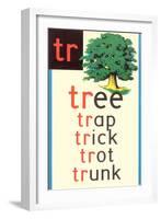 TR for Tree-null-Framed Art Print