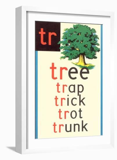 TR for Tree-null-Framed Art Print