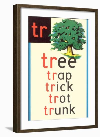 TR for Tree-null-Framed Art Print