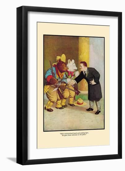 Tr Welcomes Gun-Toting Bears-null-Framed Art Print