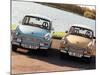 Trabants Owned by Father and Son, November 1998-null-Mounted Photographic Print