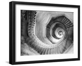 Traboule Staircase, Lyon, France-Walter Bibikow-Framed Premium Photographic Print