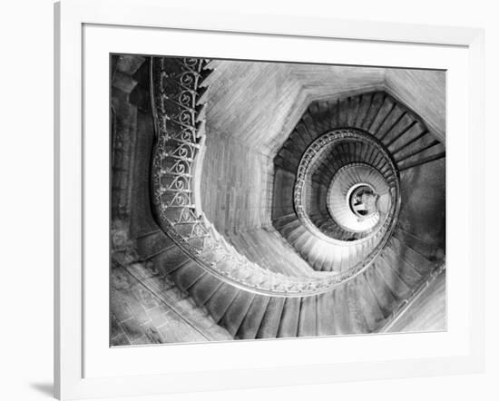 Traboule Staircase, Lyon, France-Walter Bibikow-Framed Photographic Print