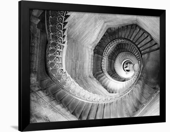 Traboule Staircase, Lyon, France-Walter Bibikow-Framed Photographic Print