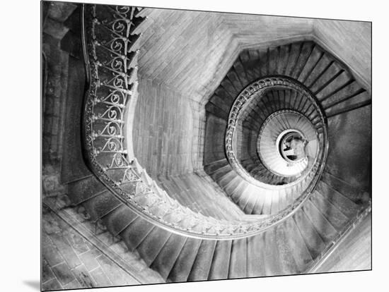 Traboule Staircase, Lyon, France-Walter Bibikow-Mounted Photographic Print