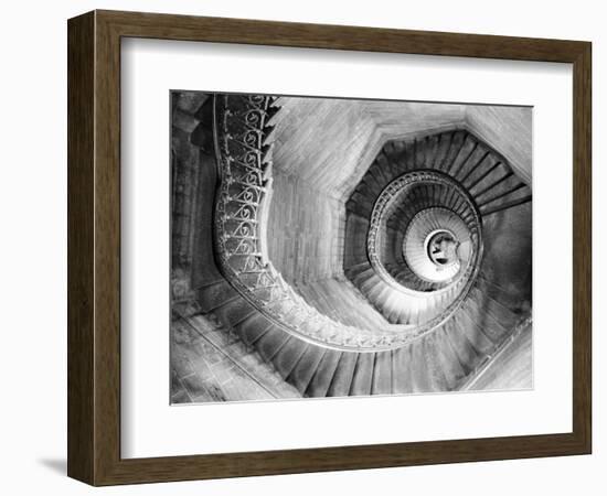 Traboule Staircase, Lyon, France-Walter Bibikow-Framed Photographic Print