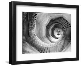 Traboule Staircase, Lyon, France-Walter Bibikow-Framed Photographic Print