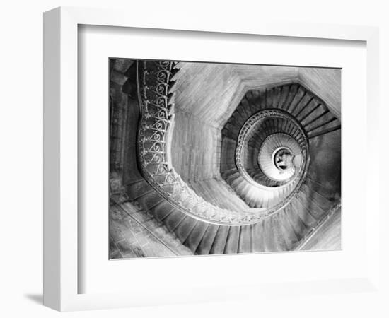 Traboule Staircase, Lyon, France-Walter Bibikow-Framed Photographic Print