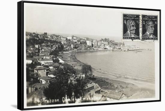 Trabzon - General View of the Bay-null-Framed Stretched Canvas