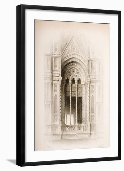 Tracery from the Campanile of Giotto, Florence, from 'The Seven Lamps of Architecture' by John…-John Ruskin-Framed Giclee Print