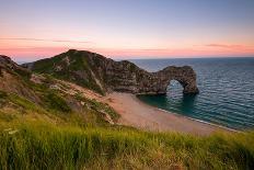 Dusk at Durdle Door, Lulworth in Dorset England Uk-Tracey Whitefoot-Photographic Print
