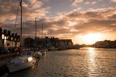 Sunset in the Harbour at Weymouth, Dorset England UK-Tracey Whitefoot-Photographic Print