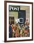 "Track 11," Saturday Evening Post Cover, June 21, 1947-Stevan Dohanos-Framed Giclee Print