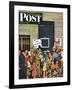 "Track 11," Saturday Evening Post Cover, June 21, 1947-Stevan Dohanos-Framed Giclee Print