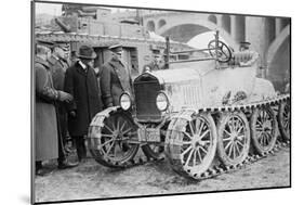 Track Driven Military Vehicle Manufactured by Ford Inspected by Officials-null-Mounted Art Print