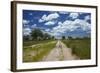 Track from Dobe Border to Nokaneng, Northwestern Botswana, Africa-David Wall-Framed Photographic Print