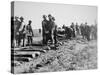 Track-Layers Gang-Building the Union Pacific Railroad Through American Wilderness, 1860S-null-Stretched Canvas