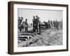 Track-Layers Gang-Building the Union Pacific Railroad Through American Wilderness, 1860S-null-Framed Premium Photographic Print