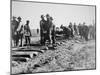 Track-Layers Gang-Building the Union Pacific Railroad Through American Wilderness, 1860S-null-Mounted Premium Photographic Print