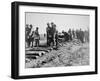 Track-Layers Gang-Building the Union Pacific Railroad Through American Wilderness, 1860S-null-Framed Photographic Print