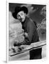 Track of the Cat by William A. Wellman with Robert Mitchum, 1954 (b/w photo)-null-Framed Photo