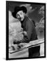 Track of the Cat by William A. Wellman with Robert Mitchum, 1954 (b/w photo)-null-Framed Photo