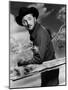Track of the Cat by William A. Wellman with Robert Mitchum, 1954 (b/w photo)-null-Mounted Photo