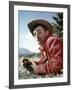 Track of the Cat by William A. Wellman with Robert Mitchum, 1954 (photo)-null-Framed Photo