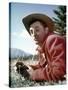 Track of the Cat by William A. Wellman with Robert Mitchum, 1954 (photo)-null-Stretched Canvas