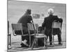 Track Officials Watching an Olympics' Race-Howard Sochurek-Mounted Photographic Print