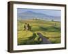 Track, San Quirico D'Orcia, Val D'Orcia, Tuscany, Italy-Peter Adams-Framed Photographic Print
