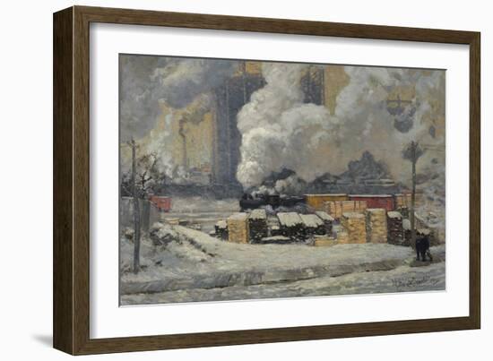 Tracks and Traffic-J. E. H. MacDonald-Framed Giclee Print