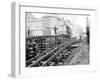 Tracks at 3rd and Madison, Seattle, 1907-Asahel Curtis-Framed Giclee Print