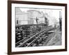 Tracks at 3rd and Madison, Seattle, 1907-Asahel Curtis-Framed Giclee Print