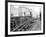 Tracks at 3rd and Madison, Seattle, 1907-Asahel Curtis-Framed Giclee Print