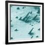 Tracks from cosmic rays, magnified 800 times-Science Source-Framed Giclee Print