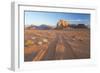 Tracks in the Desert, Wadi Rum, Jordan-Peter Adams-Framed Photographic Print