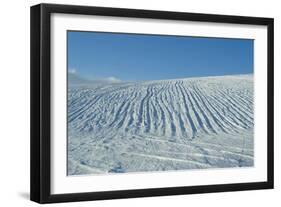 Tracks of 4Wd Vehicles over Eyjafjallajokull Glacier En Route to Volcano Southern Iceland-Natalie Tepper-Framed Photo