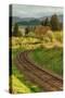 Tracks through Hood River, Oregon-Vincent James-Stretched Canvas