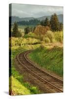 Tracks through Hood River, Oregon-Vincent James-Stretched Canvas