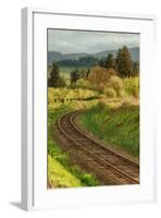 Tracks through Hood River, Oregon-Vincent James-Framed Photographic Print