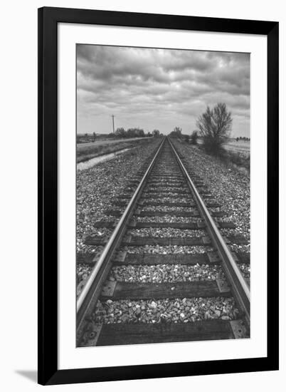Tracks Through the Central Valley, Sacramento California-Vincent James-Framed Photographic Print