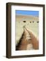 Tracks Tracks of 4 x 4 vehicles cut through bushman grass in the Namib Desert, Namibia-David Hosking-Framed Photographic Print