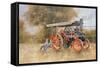 Traction Engine at the Great Eccleston Show, 1998-Peter Miller-Framed Stretched Canvas